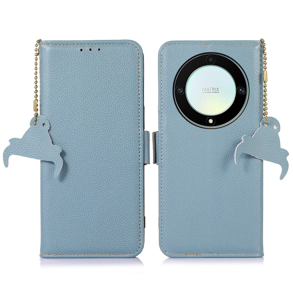 Genuine Leather Phone Case For Honor X40 5G X9a 5G Magic5 Lite 5G RFID Blocking Wallet Protective Cell Phone Cover with Stand Genuine Leather Phone Case For Honor X40 5G X9a 5G Magic5 Lite 5G RFID Blocking Wallet Protective Cell Phone Cover with Stand